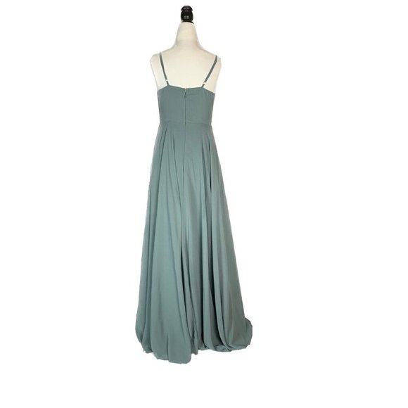 BHLDN Moss Green Eva Bridesmaid Dress - Picture 7 of 14